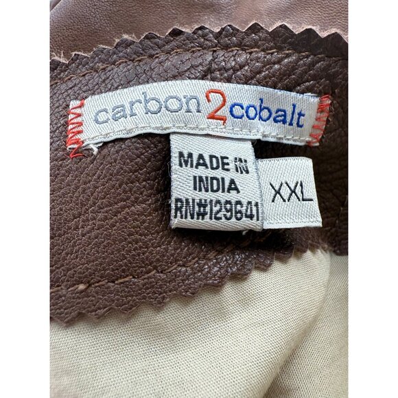 Carbon 2 Cobalt Lamb Leather Jacket • Gorpcore Americana Minimalist Workwear XXL - Picture 16 of 16